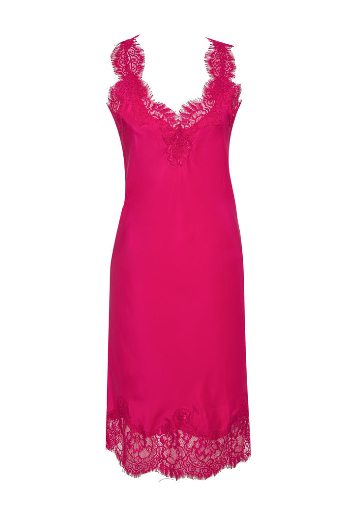 Megan Coco Silk Dress Mystic Pink