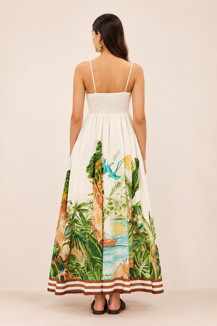 Melba Maxi Dress - Apricot