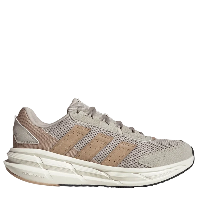 Gray Adidas running shoe on a white background