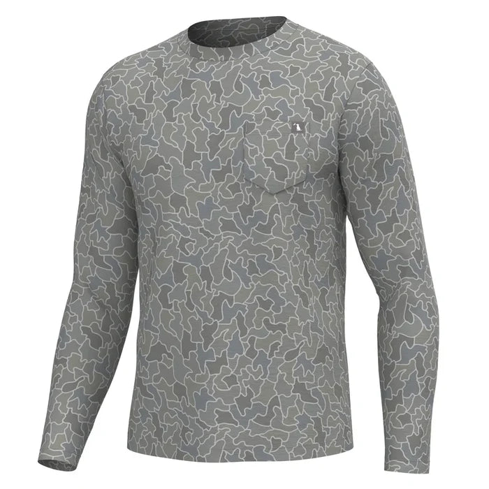 Men's L/S Heather-Blend Crew
