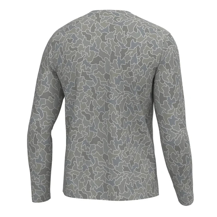 Men's L/S Heather-Blend Crew