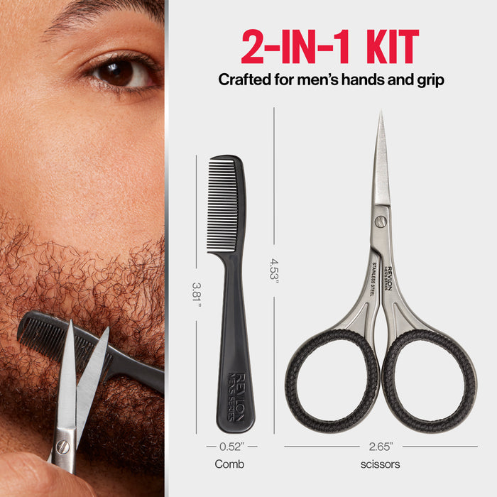 Men's Series Facial Hair Kit - 2 in 1 grooming kit