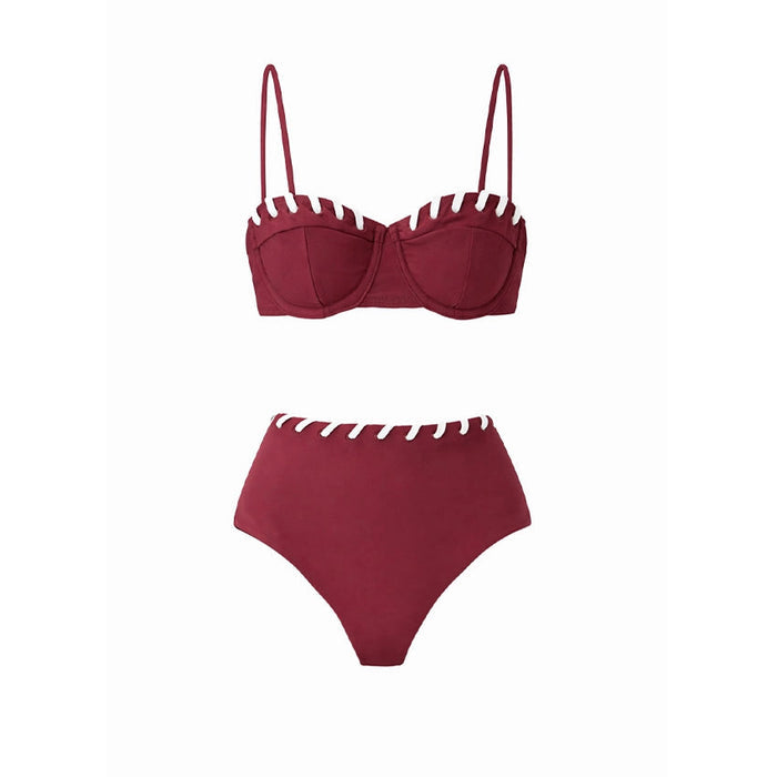 Merlot Bikini Set - Maroon