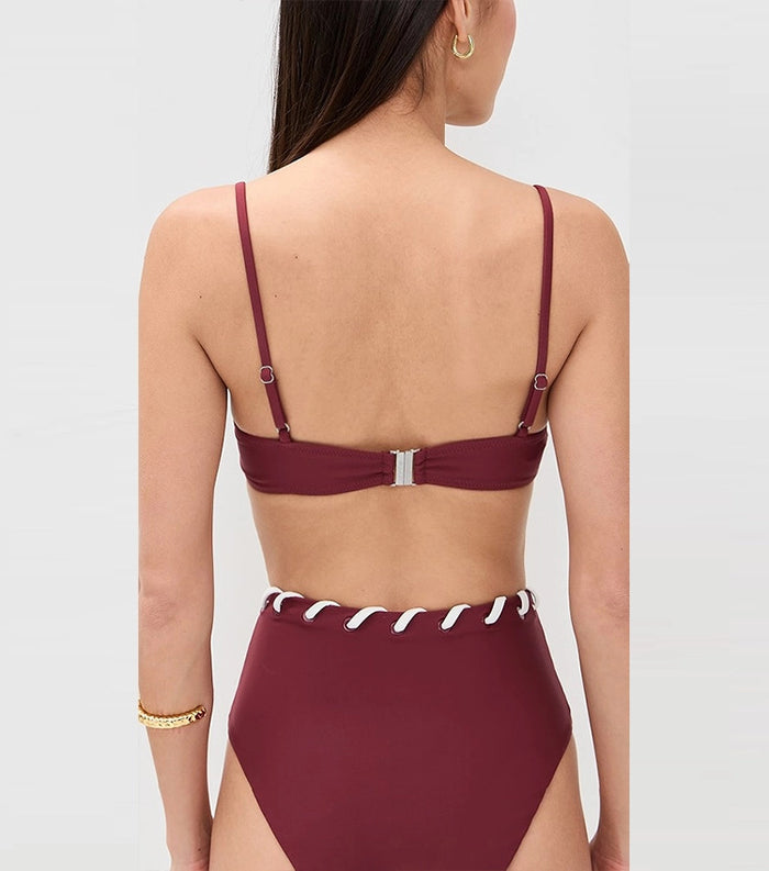 Merlot Bikini Set - Maroon