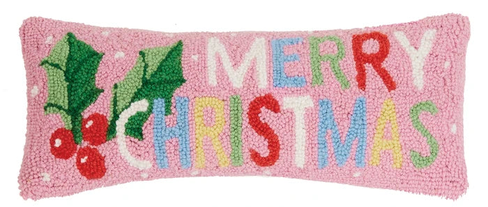 Merry Christmas Hook Pillow