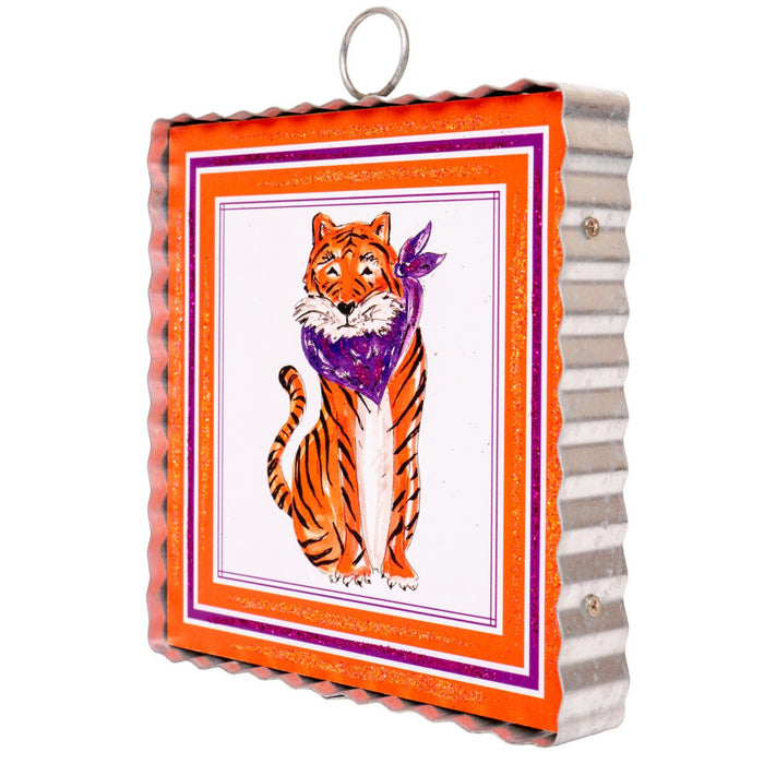 Mini Beck’s Purple & Orange Tiger Mini Gallery Art