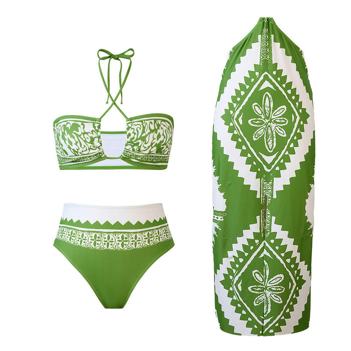 Mint Breeze Bikini Cover-up Set - Green