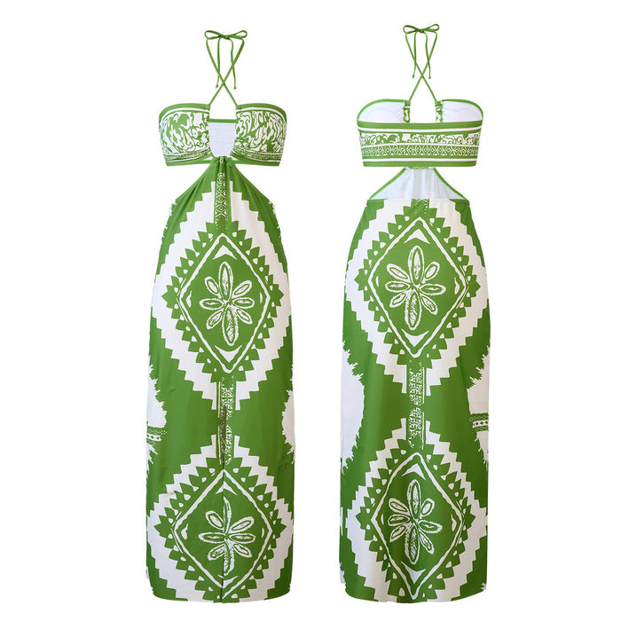 Mint Breeze Bikini Cover-up Set - Green