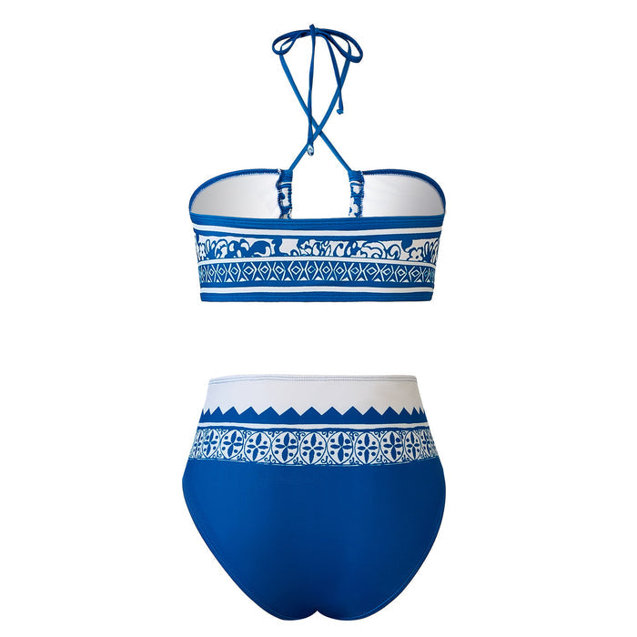 Mint Breeze Bikini Cover-up Set - Navy Blue