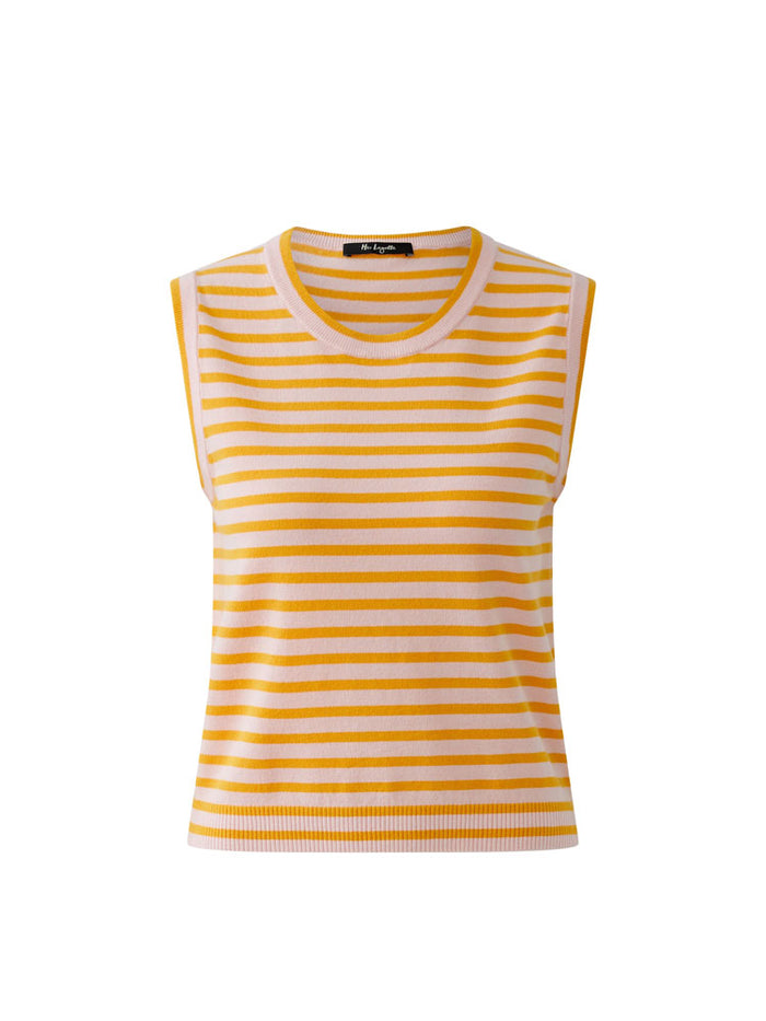 Miss Lagotte Sleeveless Knit Top Rose Orange