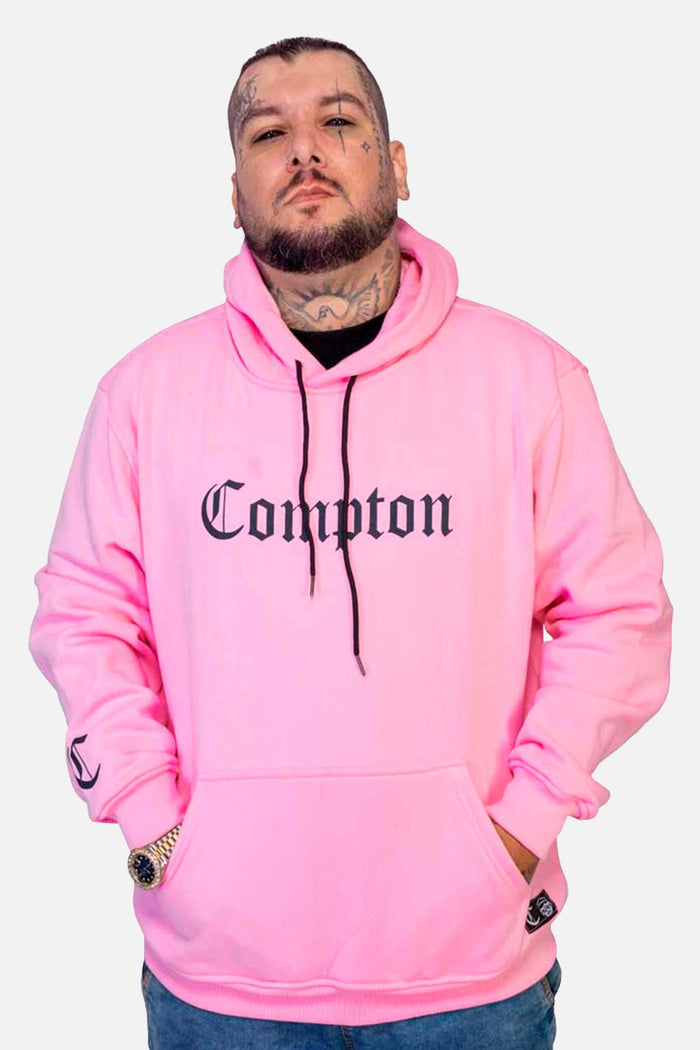 Moletom Compton Canguru Classic Rosa - COMPTON