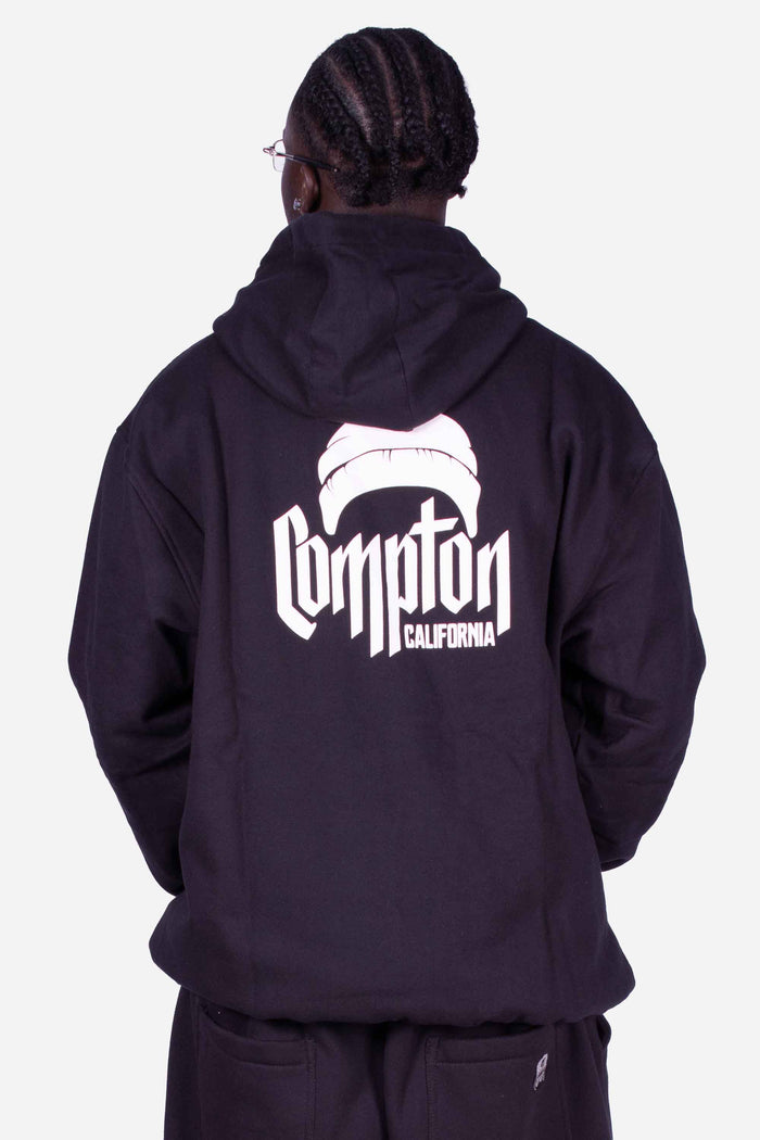 Moletom Compton Canguru Gorro Plus Preto - COMPTON