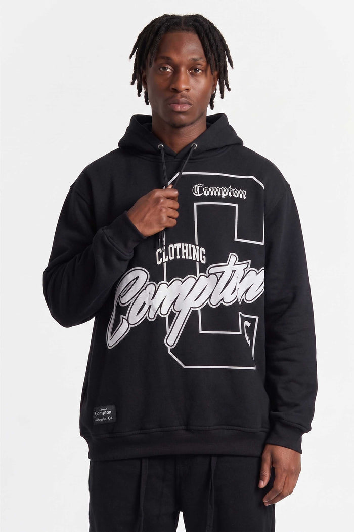 Moletom Compton Canguru Hood Certified Preto