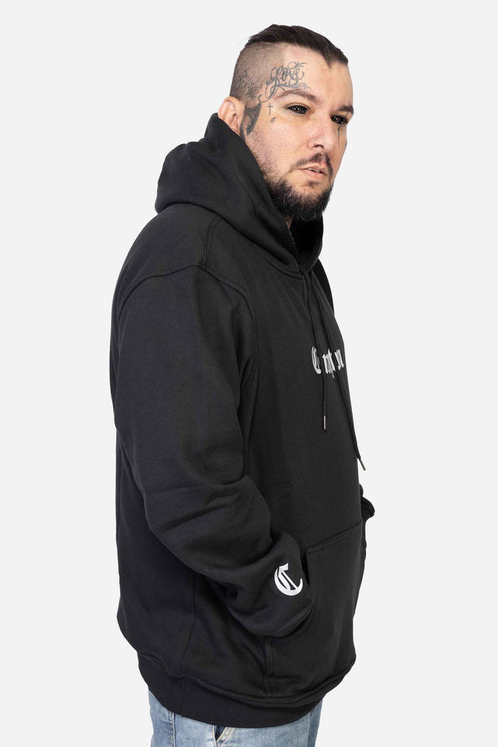 Moletom Compton Canguru Logo Refletivo Preto - COMPTON