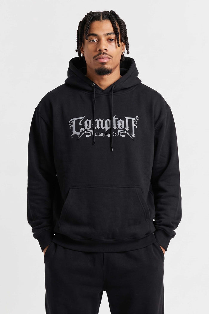Moletom Compton Canguru Medieval Preto