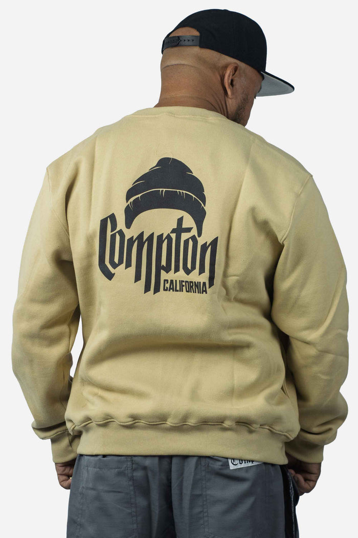 Moletom Compton Careca Gorro Caqui - COMPTON