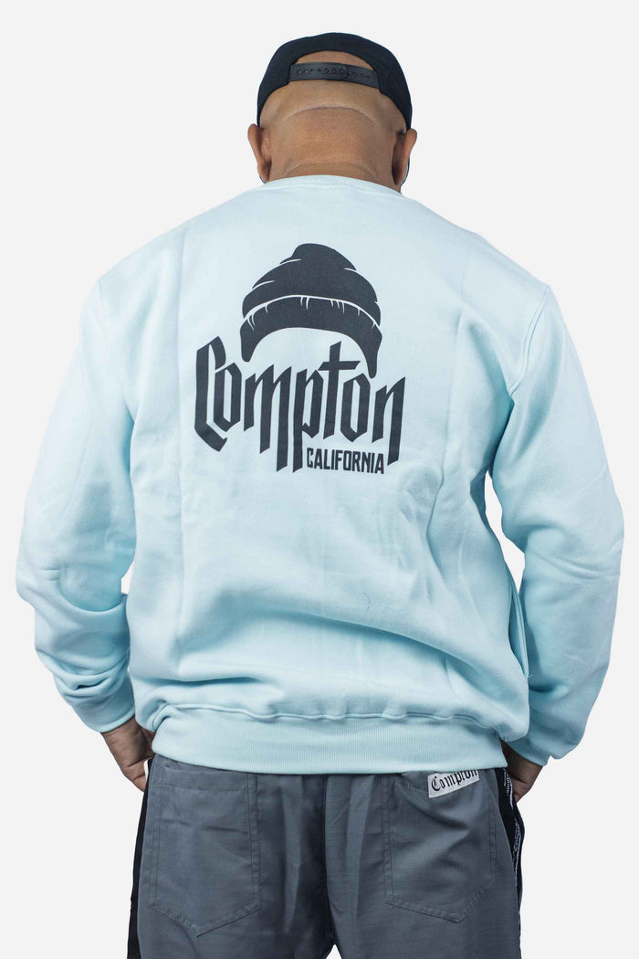 Moletom Compton Careca Gorro Verde Claro - COMPTON