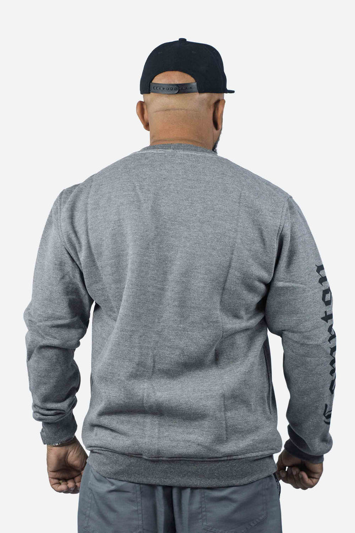 Moletom Compton Careca Logo Cinza - COMPTON