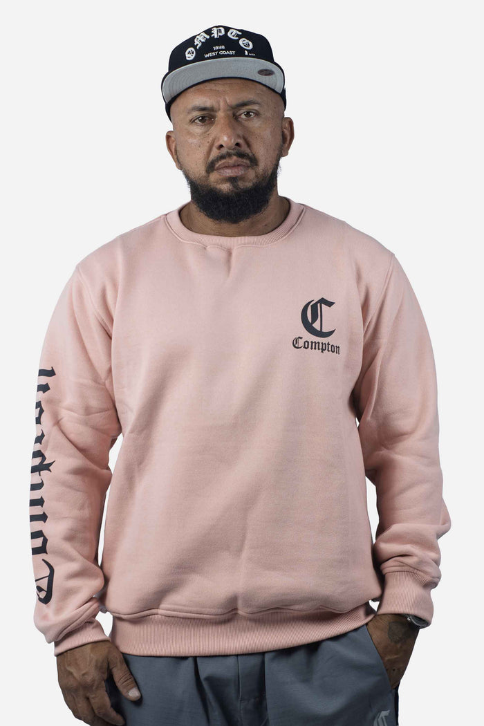 Moletom Compton Careca Logo Nude - COMPTON