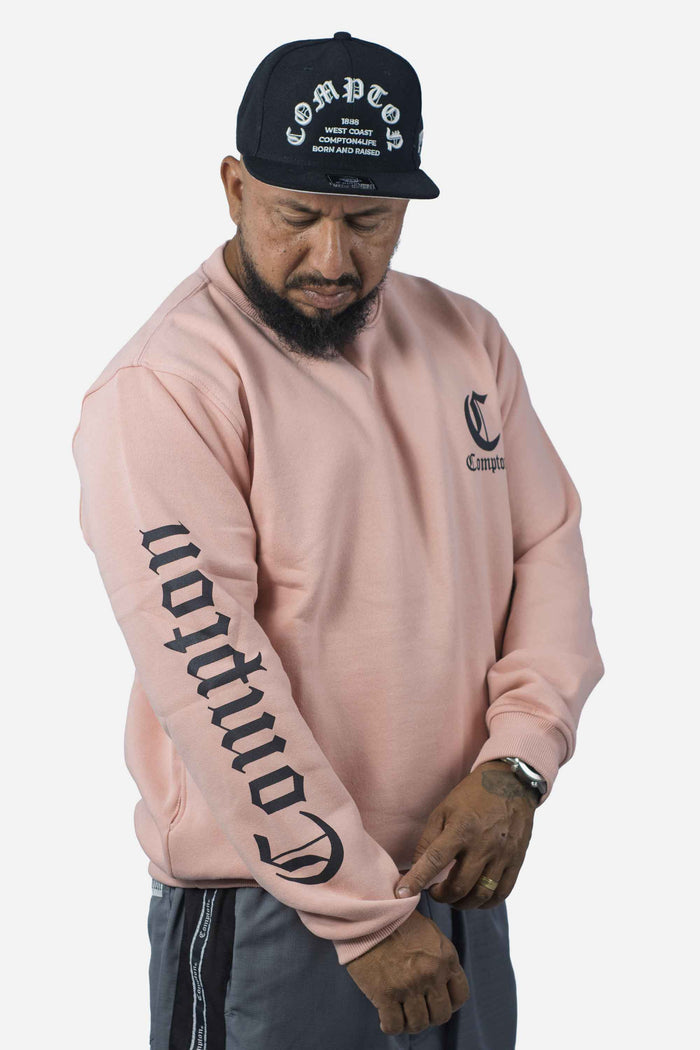 Moletom Compton Careca Logo Nude - COMPTON