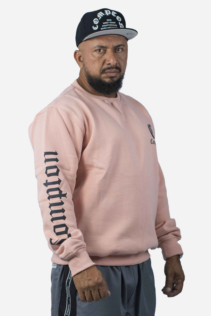 Moletom Compton Careca Logo Nude - COMPTON