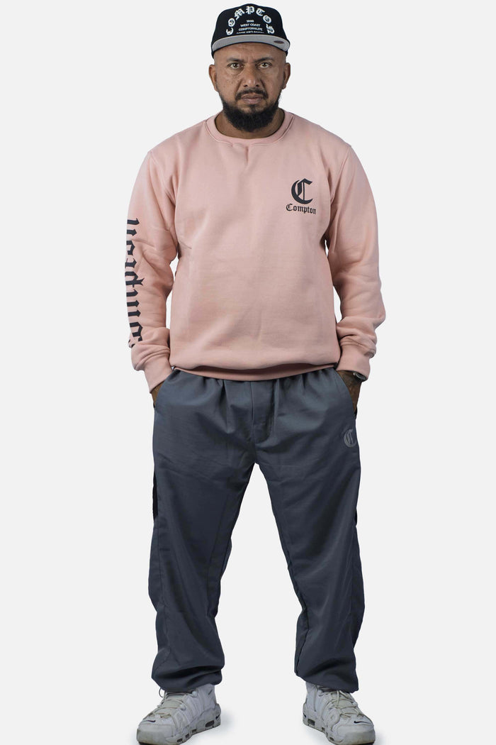 Moletom Compton Careca Logo Nude - COMPTON