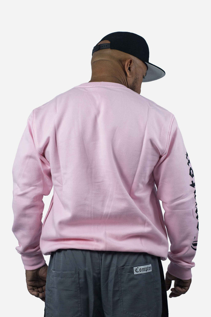 Moletom Compton Careca Logo Rosa - COMPTON