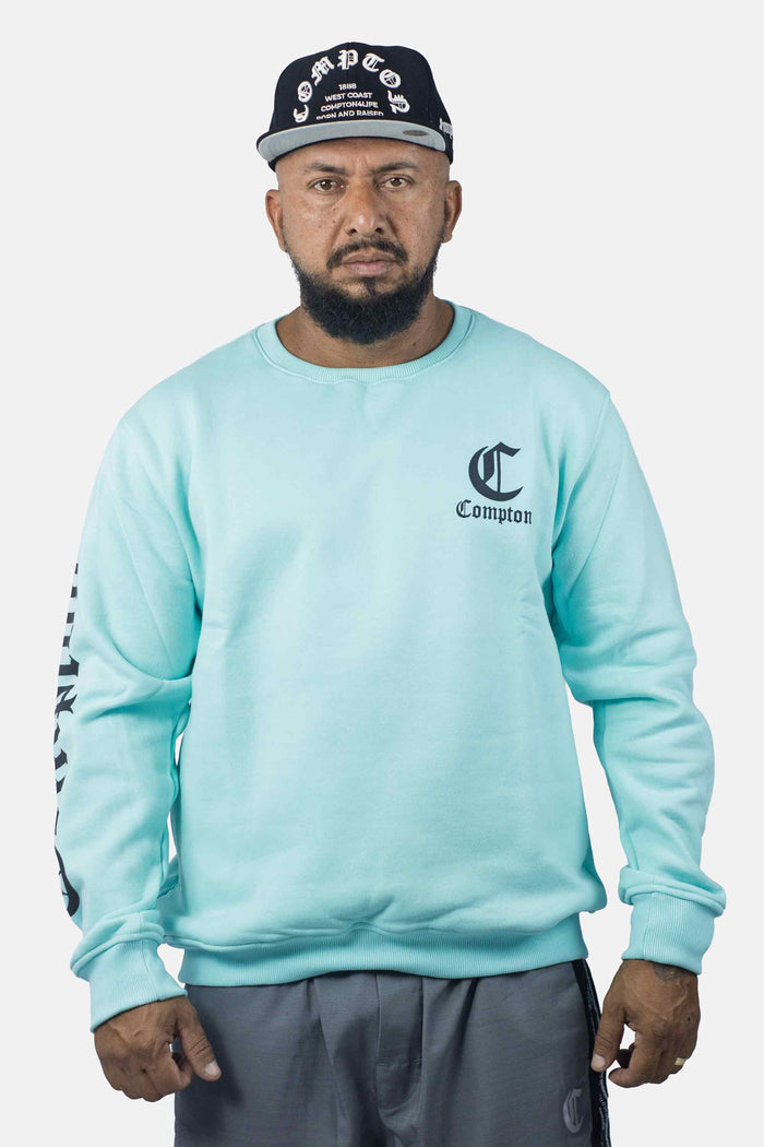 Moletom Compton Careca Logo Verde - COMPTON