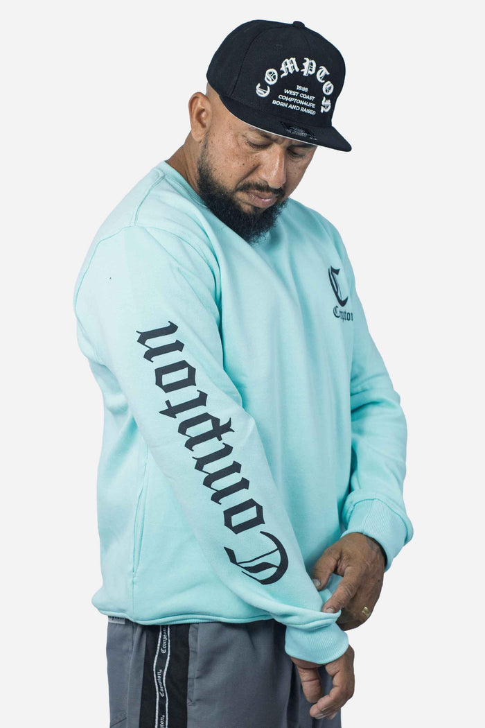 Moletom Compton Careca Logo Verde - COMPTON
