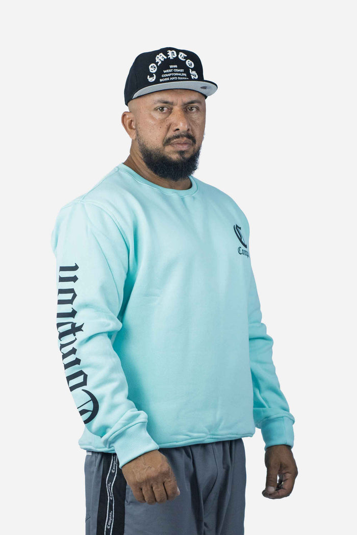 Moletom Compton Careca Logo Verde - COMPTON