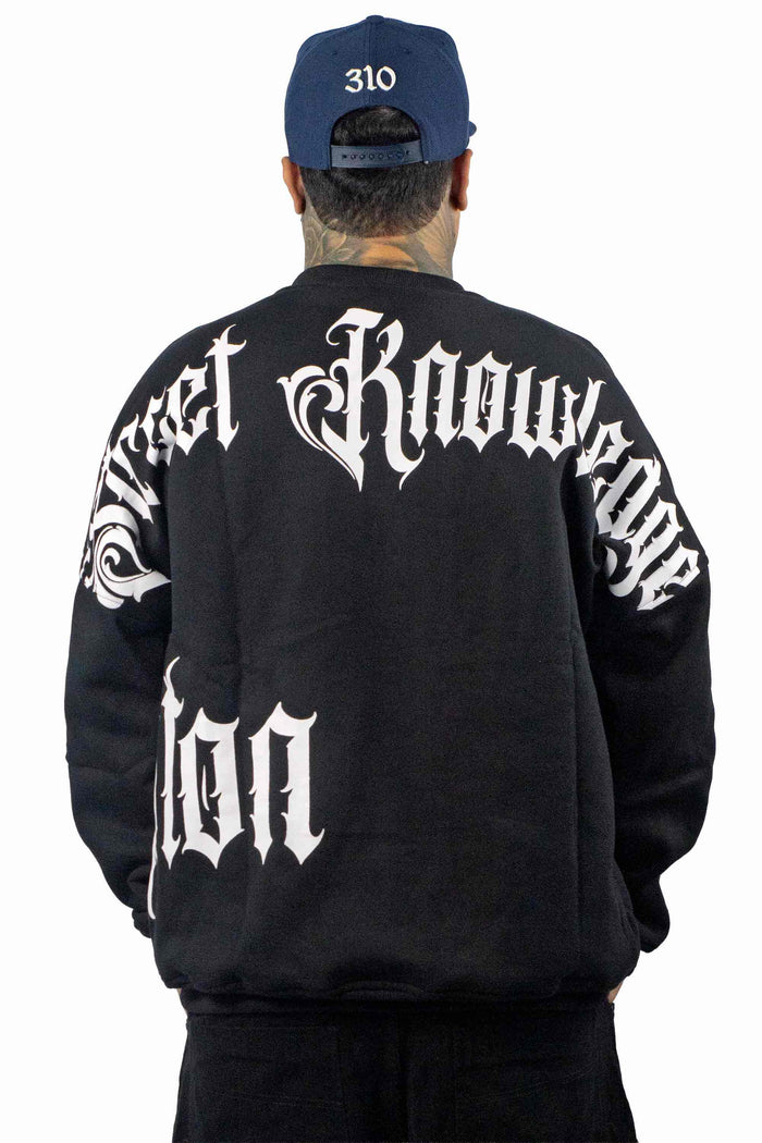 Moletom Compton Careca Morcego Medieval Preto - COMPTON