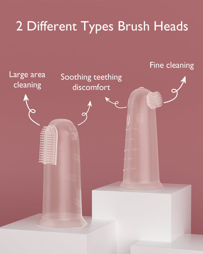Momcozy Oral Care Series: Baby Finger à dents Brosse, Baby Wipes Brosse, Nettoyer pour bébé, brosse à dents pour bébé