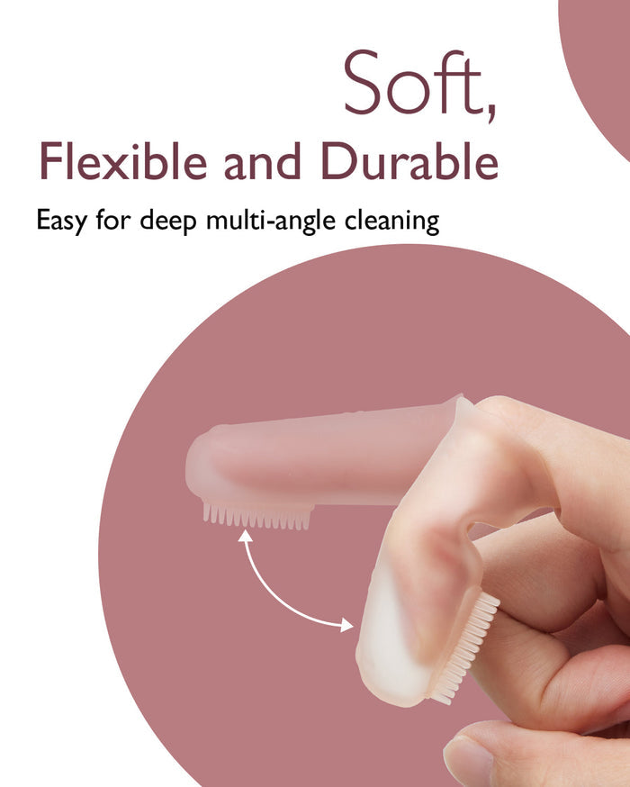 Momcozy Oral Care Series: Baby Finger à dents Brosse, Baby Wipes Brosse, Nettoyer pour bébé, brosse à dents pour bébé