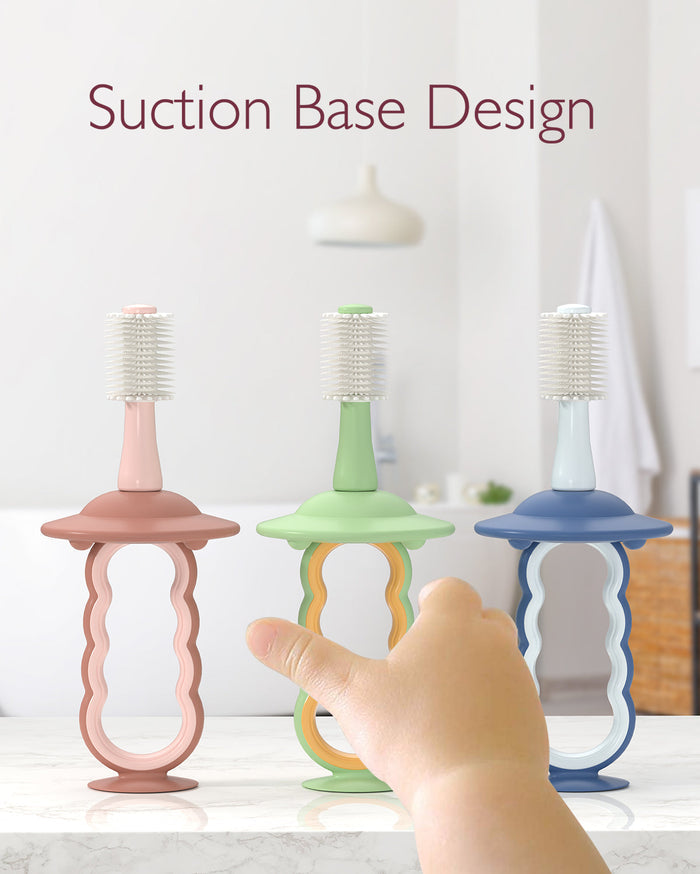 Momcozy Oral Care Series: Baby Finger à dents Brosse, Baby Wipes Brosse, Nettoyer pour bébé, brosse à dents pour bébé