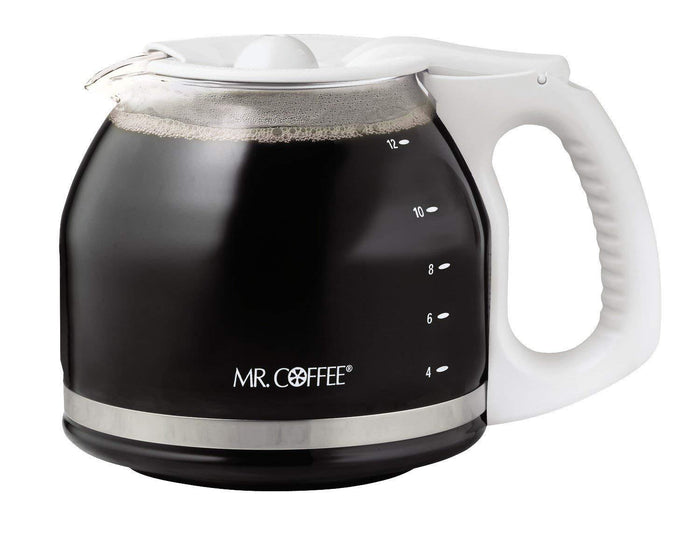 Mr. Coffee Replacement 12-Cup Glass Carafe, White - PLD13-RB