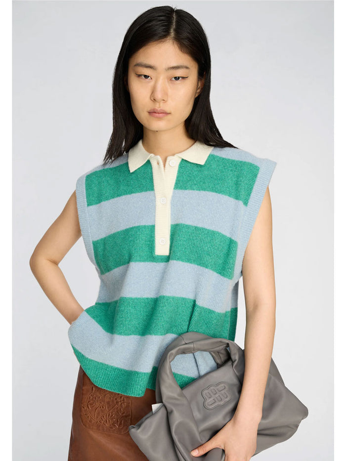 Munthe Bracha Knit Top Stripe Green
