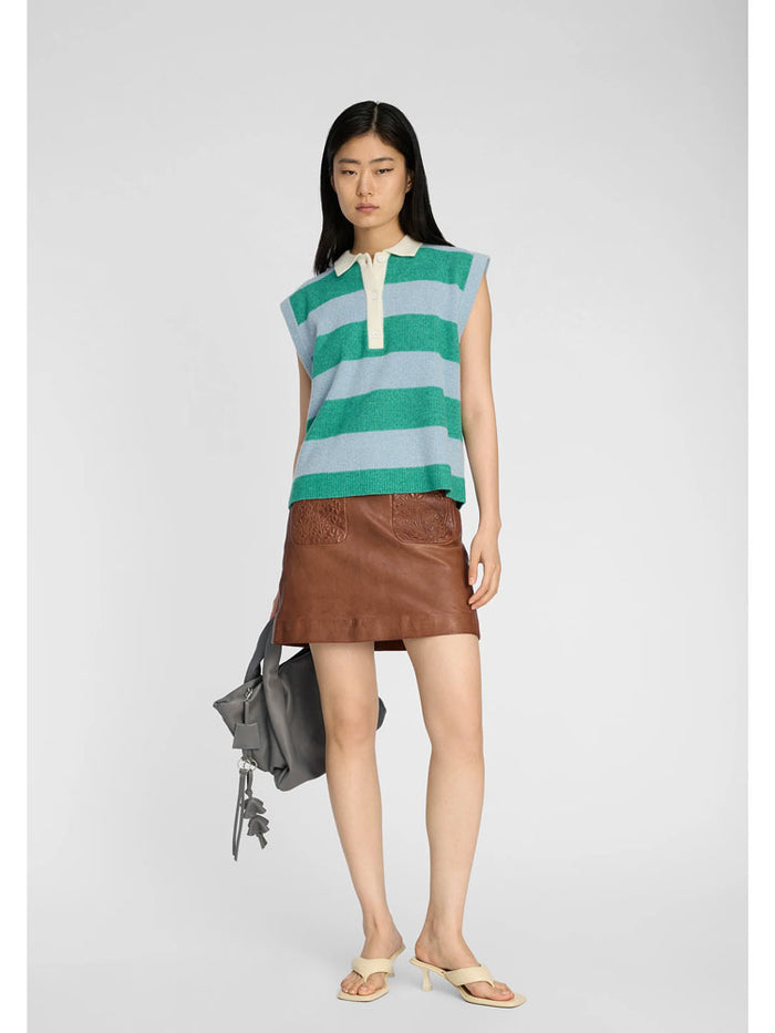 Munthe Bracha Knit Top Stripe Green