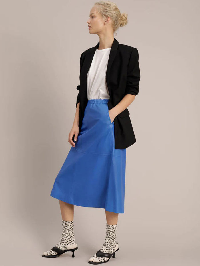 Munthe Jaggedy Skirt Turquoise