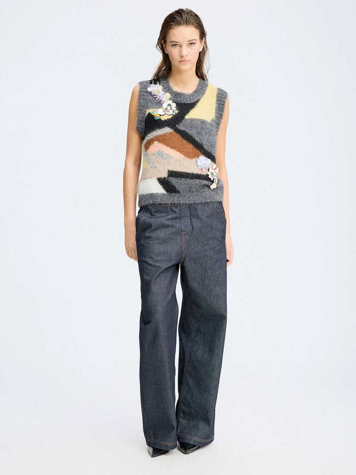 Munthe Rubble Applique Multi-coloured Slipover