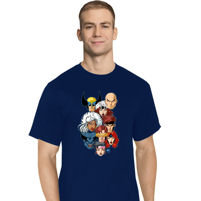 Daily_Deal_Shirts T-Shirts, Tall / Large / Navy Mutant 97 Heads!