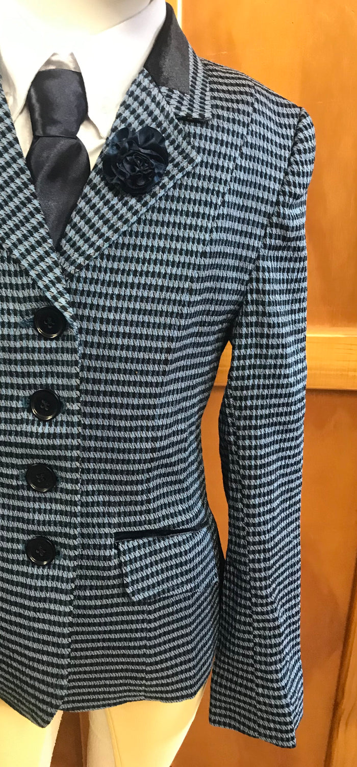 Navy and Light Blue with Navy Trim Childs Show Hunter Jacket (549)