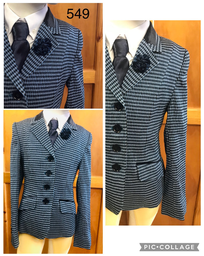 Navy and Light Blue with Navy Trim Childs Show Hunter Jacket (549)