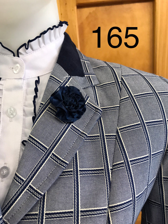 Navy, Cream & Grey Show Hunter Jacket With Navy Trims Adults (165)