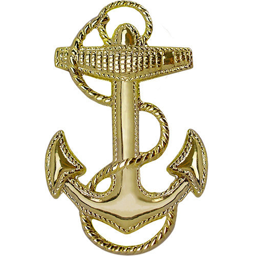 Navy Gold Anchor 1 1/4" Lapel Pin Pins