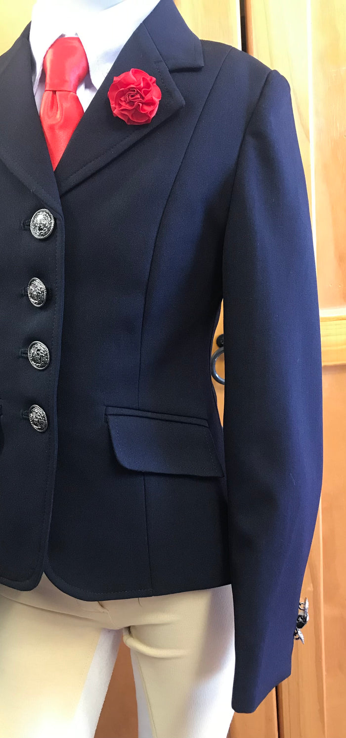 Navy Open/ Dressage Jacket Childs (529)