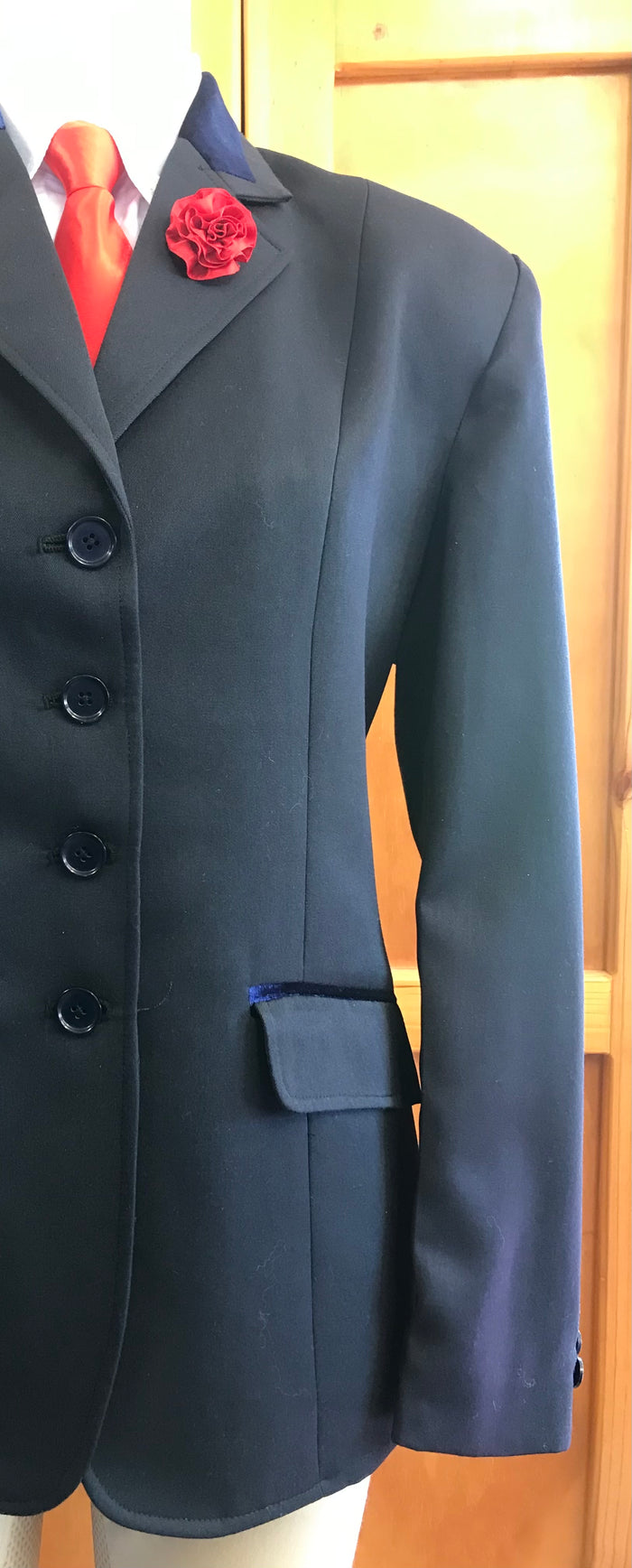 Navy Open Dressage Jacket with Navy Trims Adults (623)