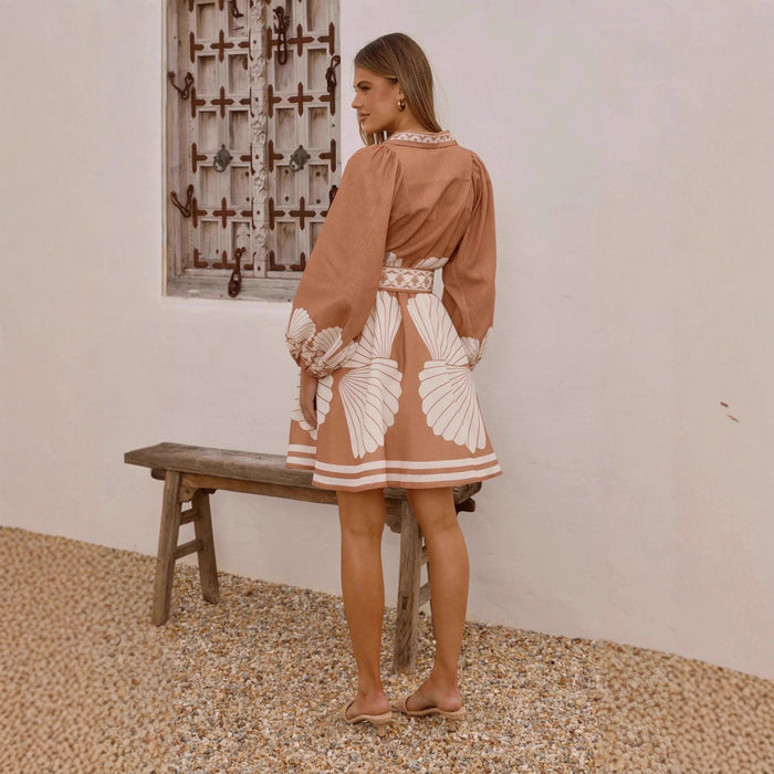 Negroni Mini Dress - Brown