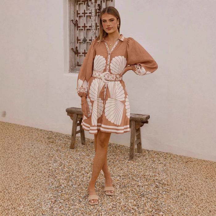 Negroni Mini Dress - Brown