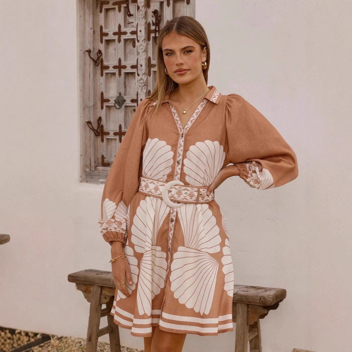 Negroni Mini Dress - Brown