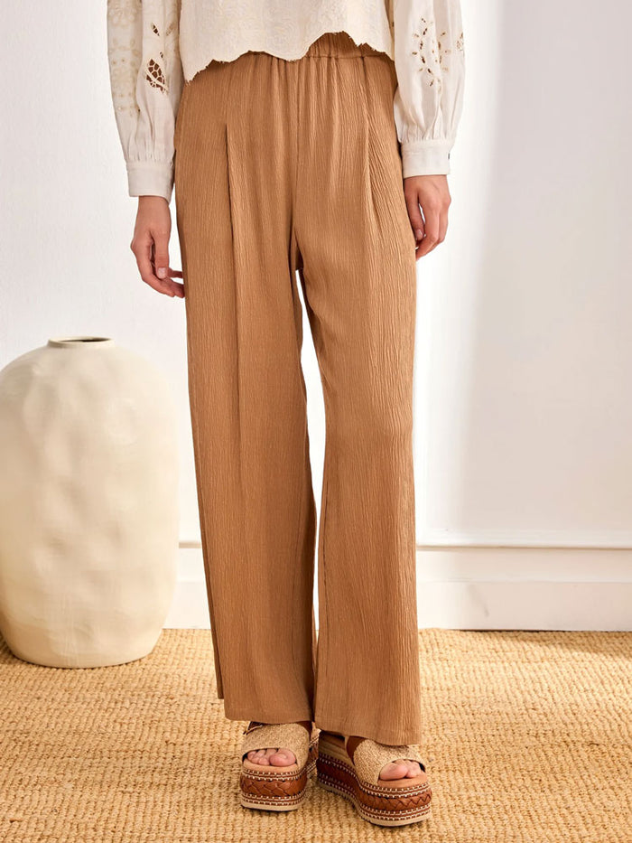 Nekane Tencel Trousers Straight Cut Toffee